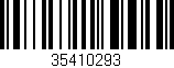 Código de barras (EAN, GTIN, SKU, ISBN): '35410293'