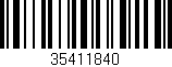 Código de barras (EAN, GTIN, SKU, ISBN): '35411840'
