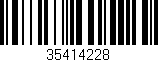 Código de barras (EAN, GTIN, SKU, ISBN): '35414228'
