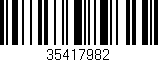 Código de barras (EAN, GTIN, SKU, ISBN): '35417982'