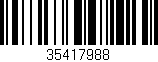 Código de barras (EAN, GTIN, SKU, ISBN): '35417988'