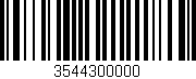 Código de barras (EAN, GTIN, SKU, ISBN): '3544300000'