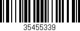 Código de barras (EAN, GTIN, SKU, ISBN): '35455339'