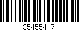 Código de barras (EAN, GTIN, SKU, ISBN): '35455417'