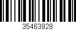 Código de barras (EAN, GTIN, SKU, ISBN): '35463928'