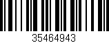 Código de barras (EAN, GTIN, SKU, ISBN): '35464943'