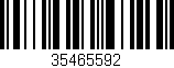 Código de barras (EAN, GTIN, SKU, ISBN): '35465592'