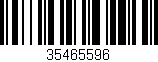 Código de barras (EAN, GTIN, SKU, ISBN): '35465596'