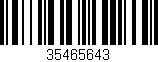 Código de barras (EAN, GTIN, SKU, ISBN): '35465643'