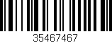 Código de barras (EAN, GTIN, SKU, ISBN): '35467467'