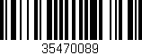 Código de barras (EAN, GTIN, SKU, ISBN): '35470089'