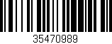 Código de barras (EAN, GTIN, SKU, ISBN): '35470989'