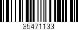 Código de barras (EAN, GTIN, SKU, ISBN): '35471133'