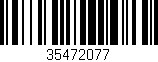 Código de barras (EAN, GTIN, SKU, ISBN): '35472077'