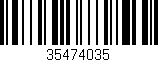 Código de barras (EAN, GTIN, SKU, ISBN): '35474035'