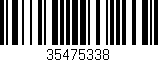 Código de barras (EAN, GTIN, SKU, ISBN): '35475338'