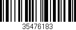 Código de barras (EAN, GTIN, SKU, ISBN): '35476183'