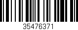 Código de barras (EAN, GTIN, SKU, ISBN): '35476371'