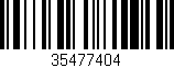 Código de barras (EAN, GTIN, SKU, ISBN): '35477404'