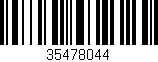 Código de barras (EAN, GTIN, SKU, ISBN): '35478044'