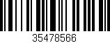 Código de barras (EAN, GTIN, SKU, ISBN): '35478566'