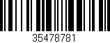 Código de barras (EAN, GTIN, SKU, ISBN): '35478781'