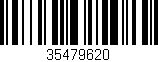 Código de barras (EAN, GTIN, SKU, ISBN): '35479620'