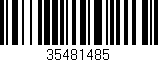 Código de barras (EAN, GTIN, SKU, ISBN): '35481485'