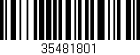 Código de barras (EAN, GTIN, SKU, ISBN): '35481801'