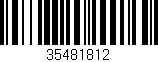 Código de barras (EAN, GTIN, SKU, ISBN): '35481812'