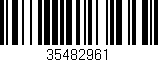 Código de barras (EAN, GTIN, SKU, ISBN): '35482961'