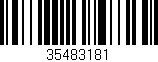 Código de barras (EAN, GTIN, SKU, ISBN): '35483181'