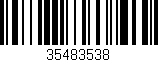 Código de barras (EAN, GTIN, SKU, ISBN): '35483538'