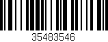 Código de barras (EAN, GTIN, SKU, ISBN): '35483546'