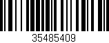 Código de barras (EAN, GTIN, SKU, ISBN): '35485409'