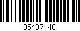 Código de barras (EAN, GTIN, SKU, ISBN): '35487148'