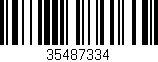 Código de barras (EAN, GTIN, SKU, ISBN): '35487334'