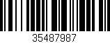 Código de barras (EAN, GTIN, SKU, ISBN): '35487987'