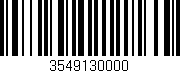Código de barras (EAN, GTIN, SKU, ISBN): '3549130000'