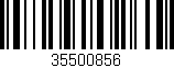 Código de barras (EAN, GTIN, SKU, ISBN): '35500856'