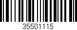 Código de barras (EAN, GTIN, SKU, ISBN): '35501115'
