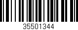 Código de barras (EAN, GTIN, SKU, ISBN): '35501344'