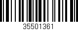 Código de barras (EAN, GTIN, SKU, ISBN): '35501361'