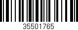 Código de barras (EAN, GTIN, SKU, ISBN): '35501765'