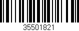 Código de barras (EAN, GTIN, SKU, ISBN): '35501821'