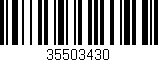 Código de barras (EAN, GTIN, SKU, ISBN): '35503430'