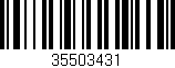 Código de barras (EAN, GTIN, SKU, ISBN): '35503431'