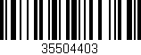 Código de barras (EAN, GTIN, SKU, ISBN): '35504403'