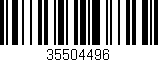 Código de barras (EAN, GTIN, SKU, ISBN): '35504496'