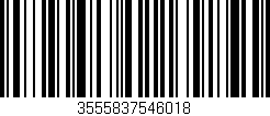 Código de barras (EAN, GTIN, SKU, ISBN): '3555837546018'